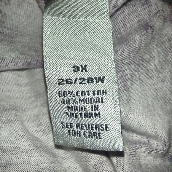 Catherines Purple Tie-Dye Top - Picture 4 of 4